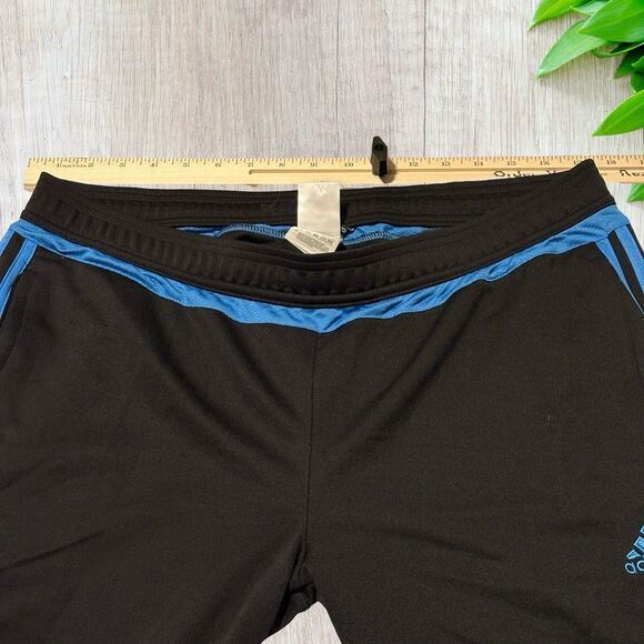 Adidas Womens Climacool Black‎ Joggers Size XL Blue Stripes Athletic Running - Picture 7 of 11